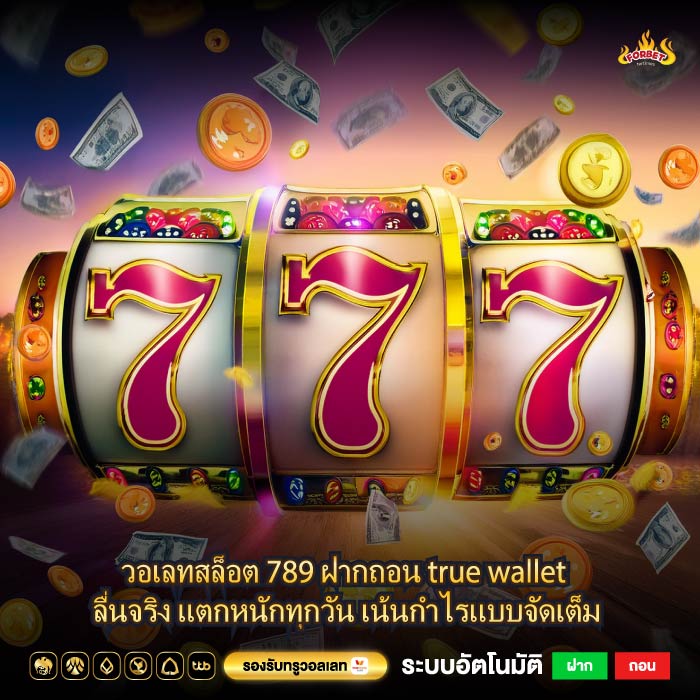วอเลทสล็อต 789 ฝากถอน true wallet ลื่นจริง แตกหนักทุกวัน เน้นกำไรแบบจัดเต็ม